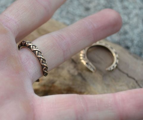 SERPENT, RING WITH A SNAKE, BRONZE