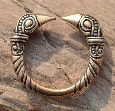 WIKINGER KRÄHE, RING, BRONZE