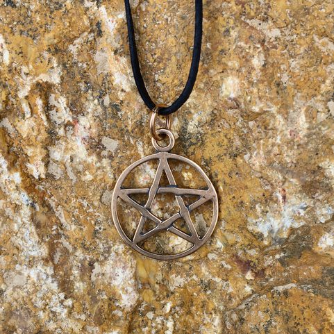 PENTACLE, BRONZE PENDANT