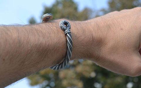 GALLIA, KELTISCHES ARMBAND, ZINN