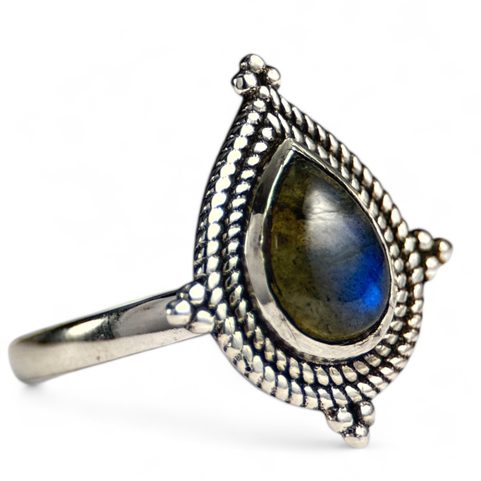 SABINA, RING, LABRADORITE, SILVER 925/1000