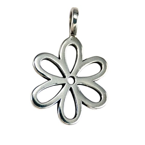 FLOWER, SILVER PENDANT