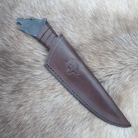 WOLF - WOLFSHUND KUDLAK, MESSER MIT SCHEIDE
