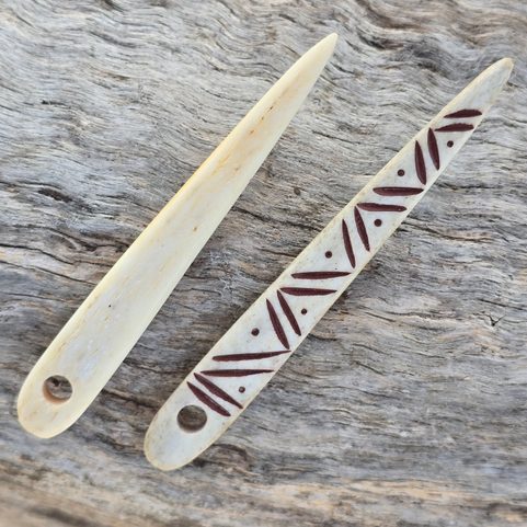 NEEDLE FOR NAALBINDING, ANTLER