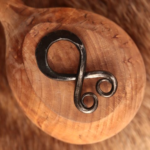 TROLL CROSS - FORGED IRON PENDANT