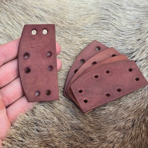LEATHER SCALE, 1 PIECE, COGNAC