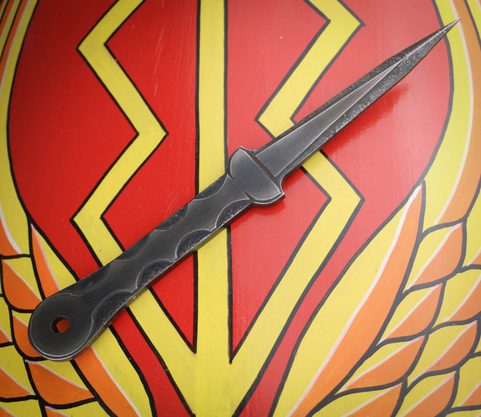 GLADIATOR THROWING KNIFE ETCHED