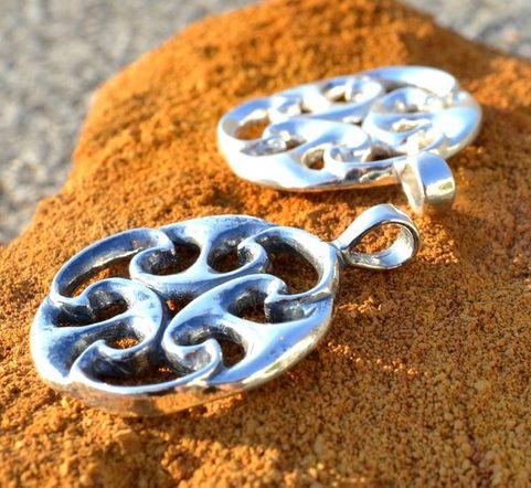 CELTIC KNOT OF LIFE, REPLICA, I. CENTURY, PENDANT, SILVER 925, 11 G