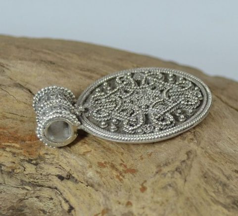 BIRKA, RÉPLIQUE DE PENDENTIF VIKING, ARGENT