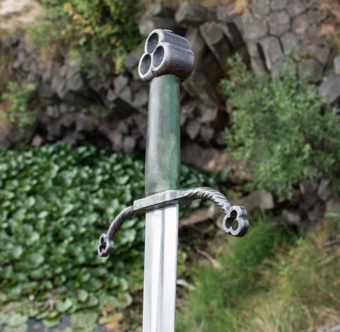 CLAÍOMH SOLAIS - EPÉE DE LA LUMIÈRE, TRÈFLE IRLANDAIS ÉPÉE
