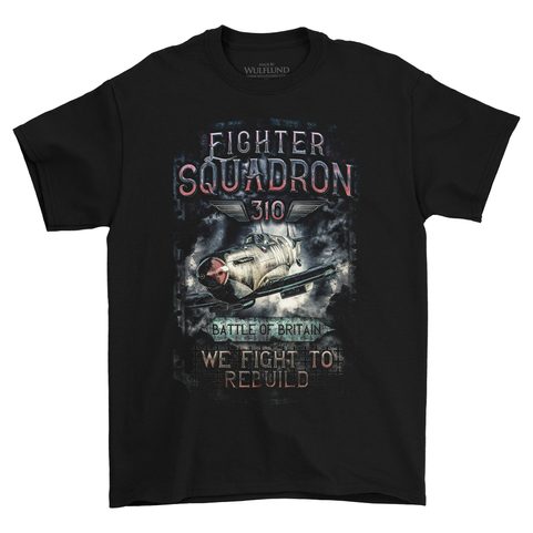 SUPERMARINE SPITFIRE 310TH CZECHOSLOVAK SQUADRON RAF T-SHIRT FÜR MÄNNER