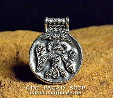 DOUBLE HEADED VARANGIAN EAGLE, SILVER 925