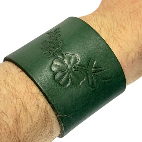 BRACELET EN CUIR, VERT