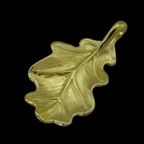 OAK LEAF, PENDENTIF, OR 14K