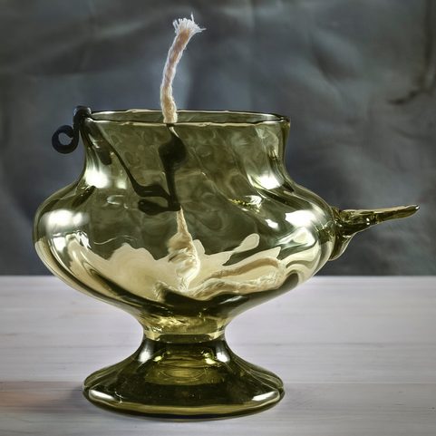 OIL LAMP, 17TH CENTURY MORAVIA