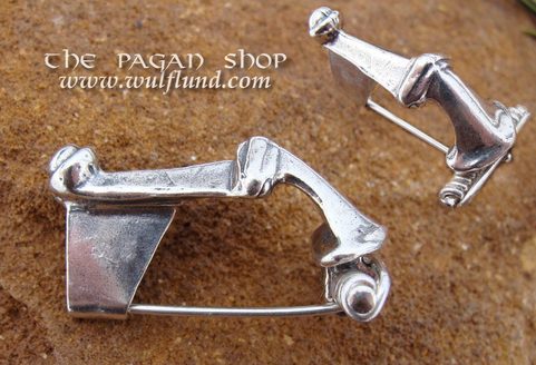 SILVER FIBULA, GOTHS, REPLICA, IX CENTURY, AG 925, 11 G