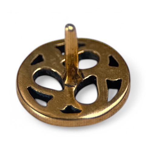 CELTIC TRISKELION, BRONZE BELT RIVET, CONCHO