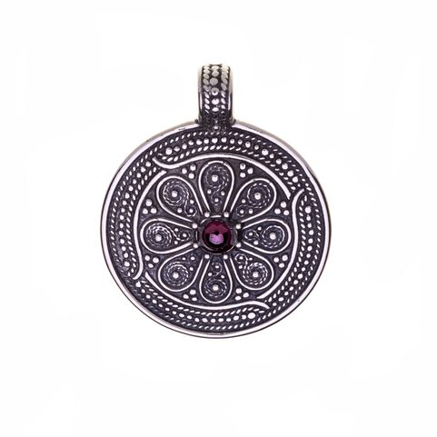 VESNA, SLAVIC SILVER PENDANT, MORAVIA MAGNA EMPIRE, AG 925