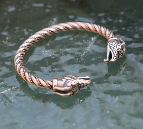 CELTIC DRAGON, BRACELET, BRONZE
