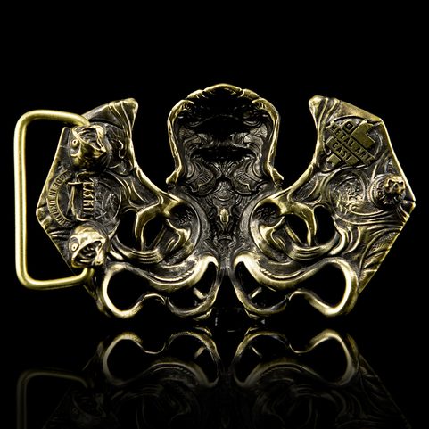 CTHULHU, BELT BUCKLE, BRASS