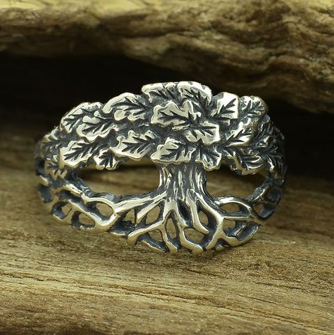 EICHENRING, SILBER 925