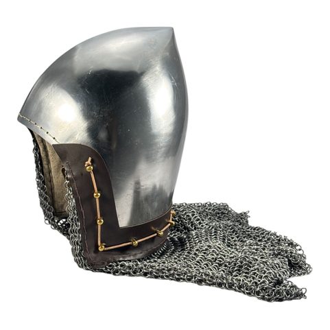 BASCINET HELMET WITH AVENTAIL, 2 MM STEEL