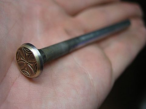 TEMPLAR CROSS, LEATHER STAMP