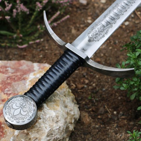 ULTIMA RATIO REGUM ETCHED SINGLE HANDED SWORD FULL TANG