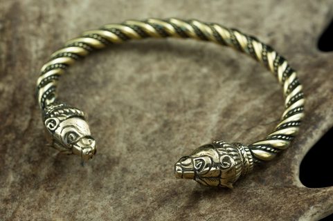 BERSERKER, BEAR, BRASS BRACELET