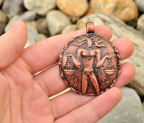 LIBRA, ZODIAC, PENDANT