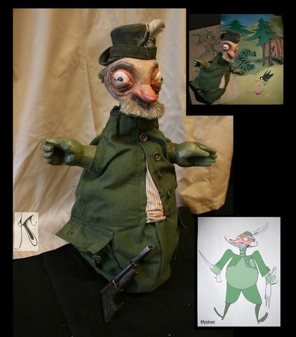 GAMEKEEPER, WOODEN MARIONETTE