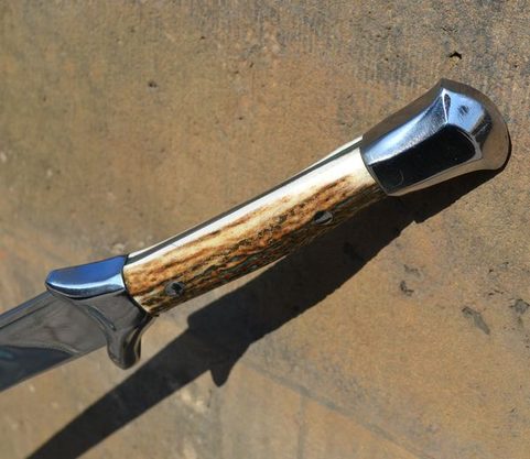 MEDIEVAL FALCHION, DEER ANTLER HANDLE