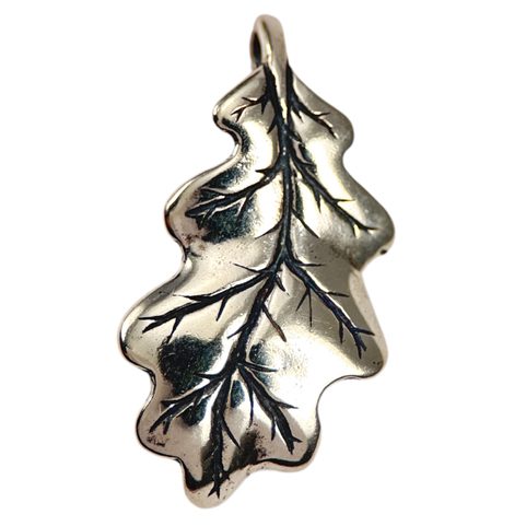 FEUILLE DE CHÊNE, PENDENTIF, ARGENT 925