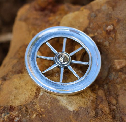 TARANIS WHEEL, CELTIC REPLICA, SILVER