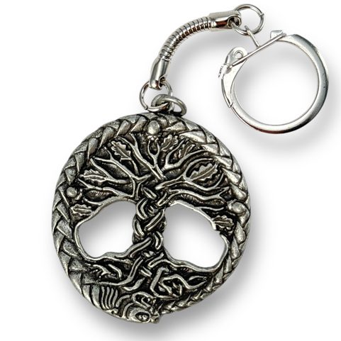 CELTIC OAK SACRED TREE OF LIFE, ZINC, KEYCHAIN