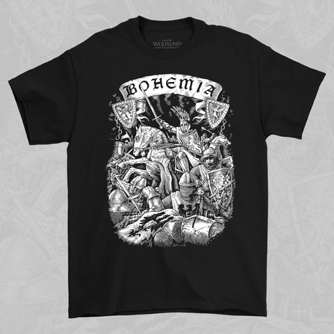 BOHEMIA, ROI PREMYSL OTAKAR II. T-SHIRT, NOIR