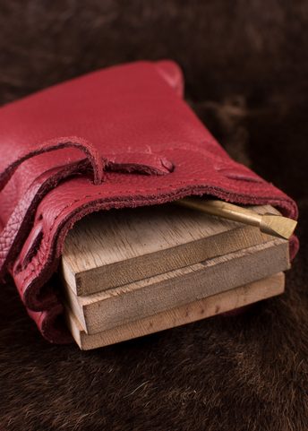 ANTIKES SCHREIBSET, WACHSTAFEL, GRIFFEL