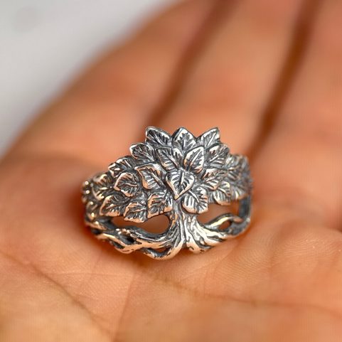 CHAUX, BAGUE, ARGENT