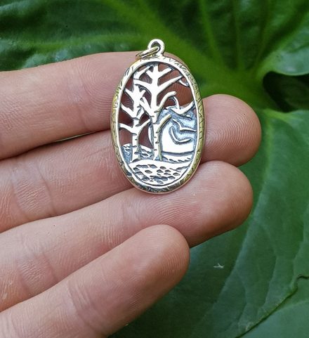 TAJGA, PENDENTIF EN ARGENT