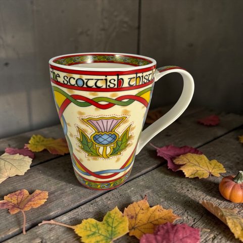 MUG ÉCOSSAIS EN PORCELAINE, CHARDON