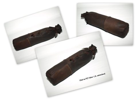 LEATHER CASE FOR 1,5 LITER PET FLASK, FOR LARP