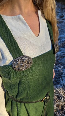 TABLIER VIKING POUR FEMME, LAINE VERTE