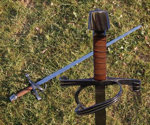 SWORD WITH FORGED GUARD
