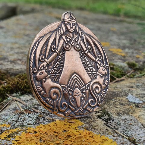 FREYA VIKING PENDANT BRONZE