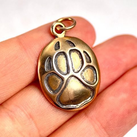 WOLF TRACK, PENDANT, BRONZE