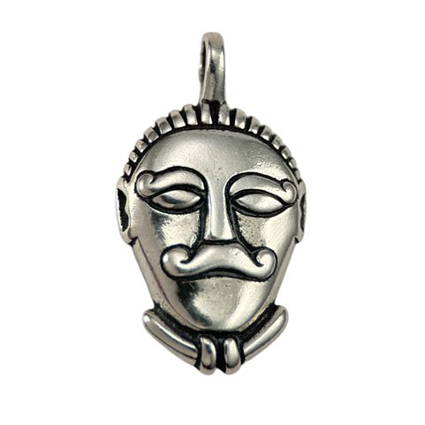 CELTIC HEAD, MSECKE ZEHROVICE, SILVER PENDANT
