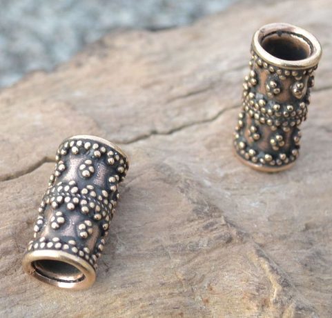 PERLE DE BARBE - VIKING, 7 MM DE DIAMÈTRE, BRONZE