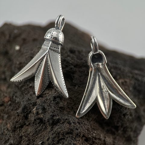 CIGALE, PENDENTIF ROMAIN-GERMANIQUE, ARGENT 925/1000