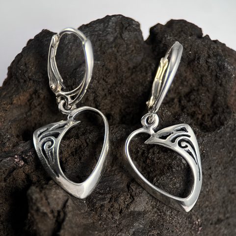 ROWAN, CELTIC STERLING SILVER EARRINGS