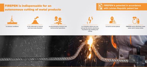 FIREPEN — A POCKET-SIZED INNOVATIVE METAL CUTTING PRODUCT